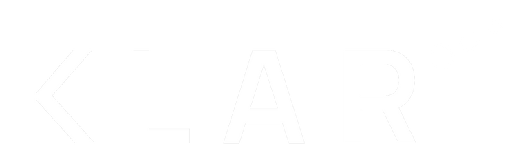 Klar logo white